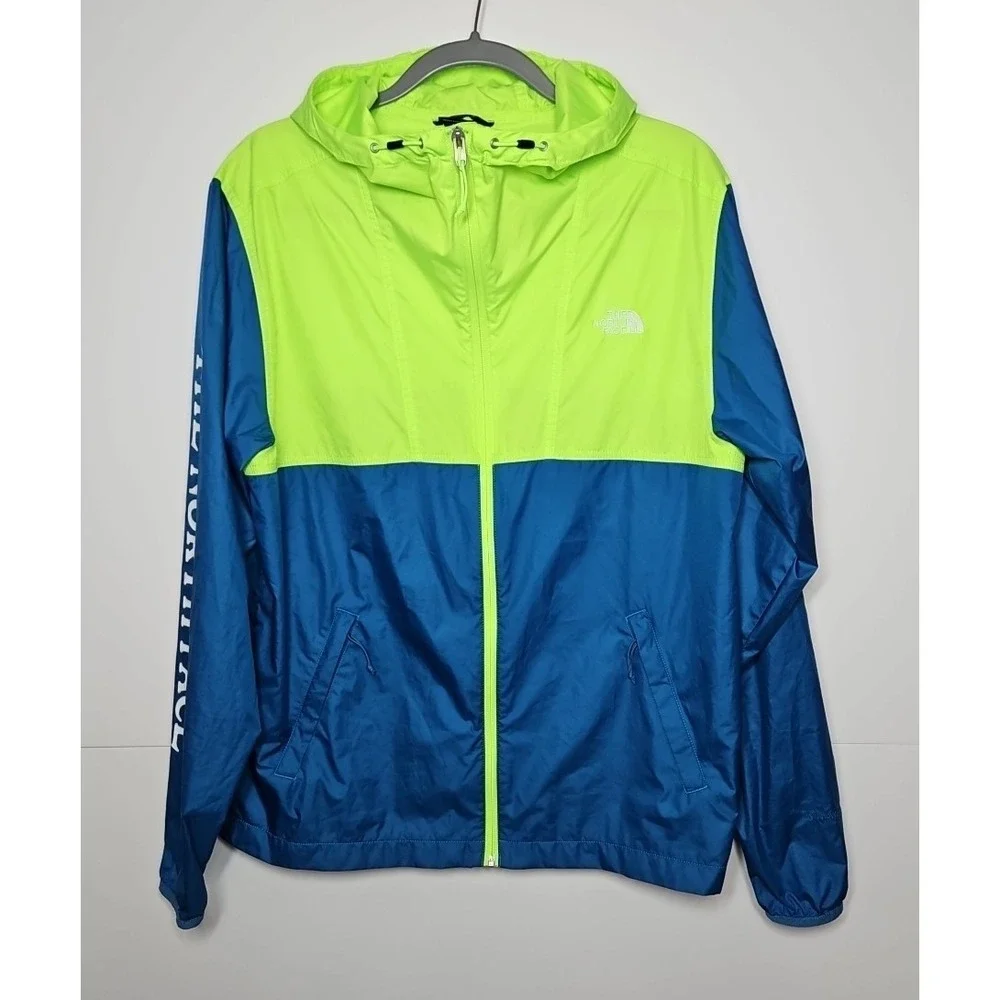 The North‎ Face Mens Cyclone Lightweight Green Blue Jacket Size Medium